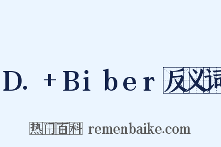 D.+Biber反义词是什么意思的图片
